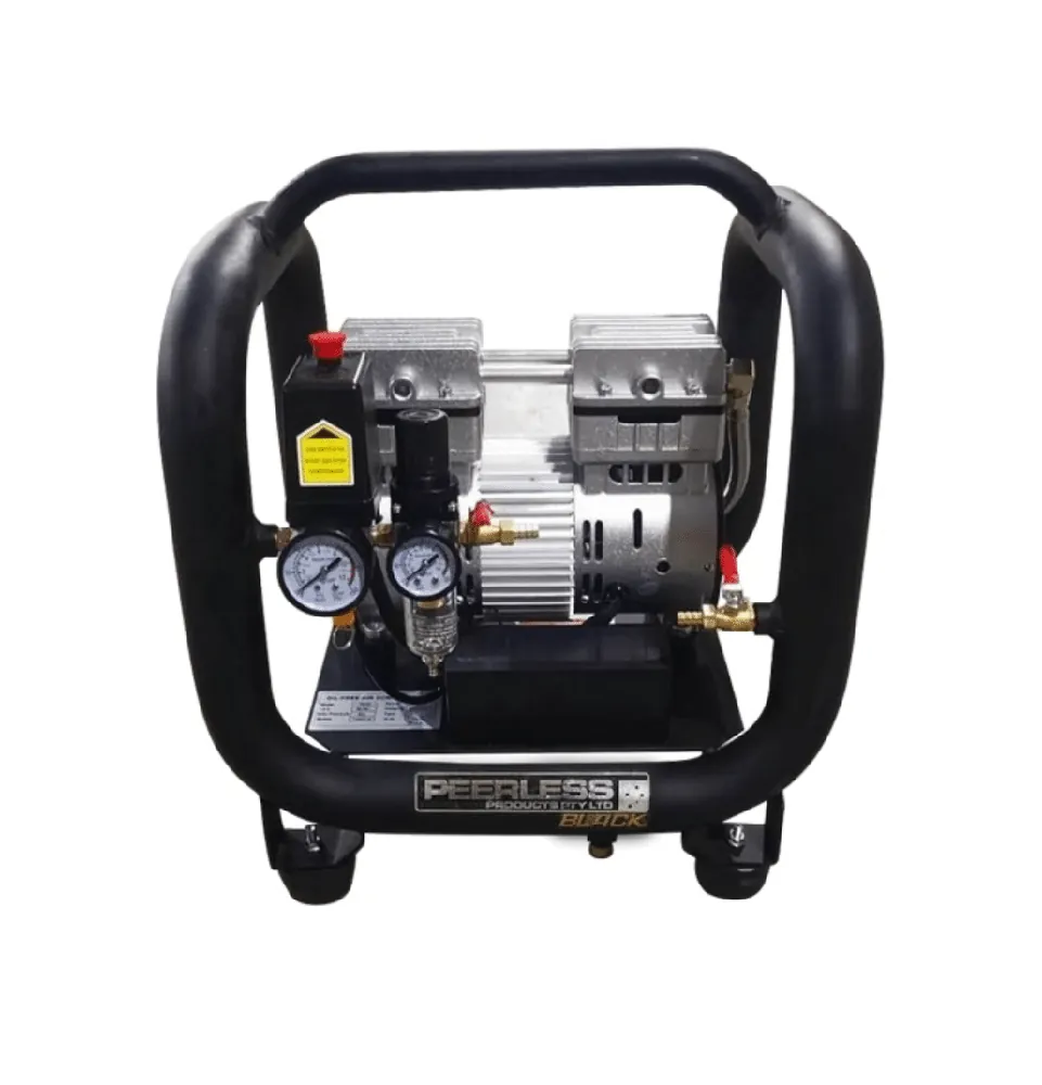PEERLESS BLACK 2000 TUBE – 1.1HP MOTOR | 65LPM @ 100PSI, MAX 145PSI | 5L TUBE TANK | OIL-LESS AIR COMPRESSOR