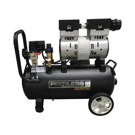 PEERLESS BLACK 2000 XTRA LARGE – 1.1HP MOTOR | 65LPM @ 100PSI, MAX 145PSI | 24L TANK | OIL-LESS AIR COMPRESSOR